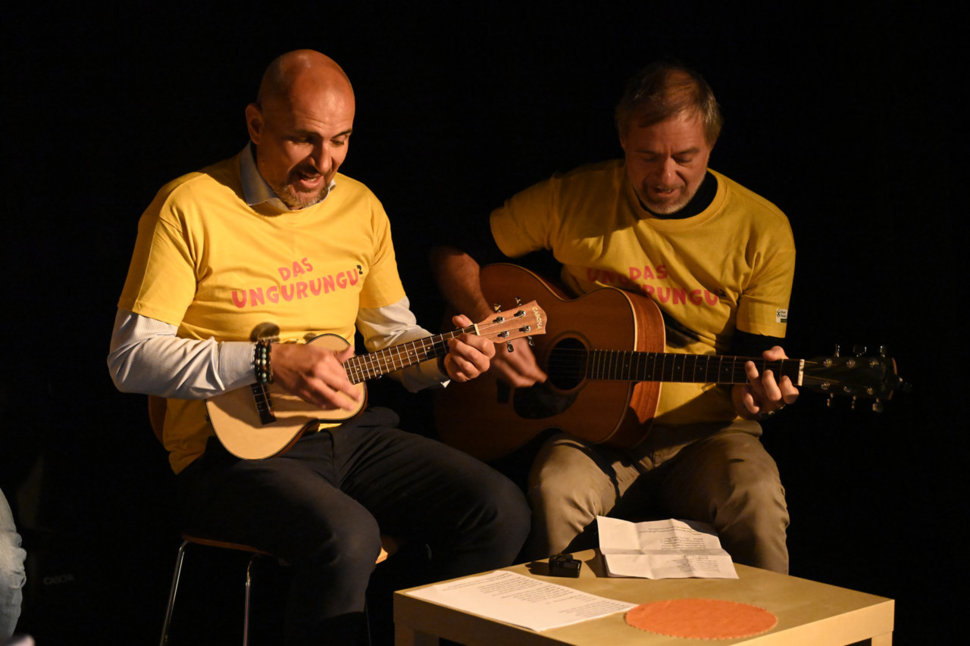 Die Ungurungu-Band mit eigenem Song: Günther Unterkofler und Gerhard Gramm